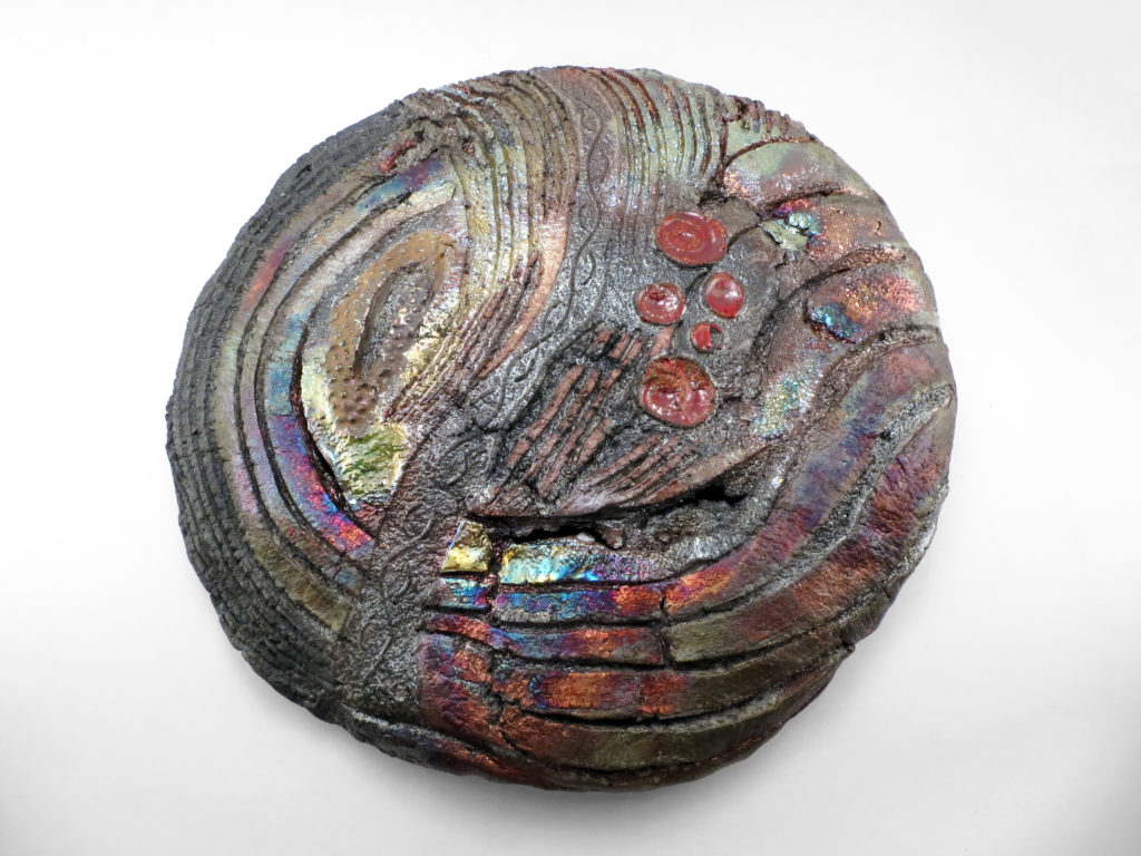 Alien Landscape • Unique Raku Pottery and Ceramics by Ildikó Károlyi