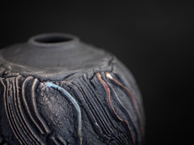 Currents Beneath close-up: Whispering Globe by Ildikó Károlyi ceramics